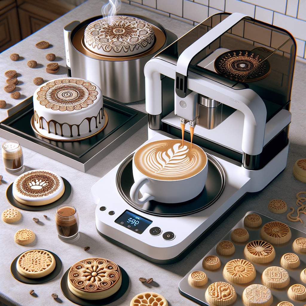 Coffee festival printer showcases futuristic latte art trends for global attendees
