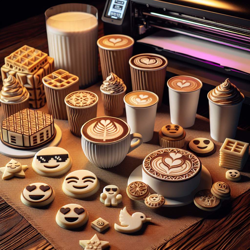 Cafés in tourist cities using landmark-themed coffee prints to boost souvenir appeal