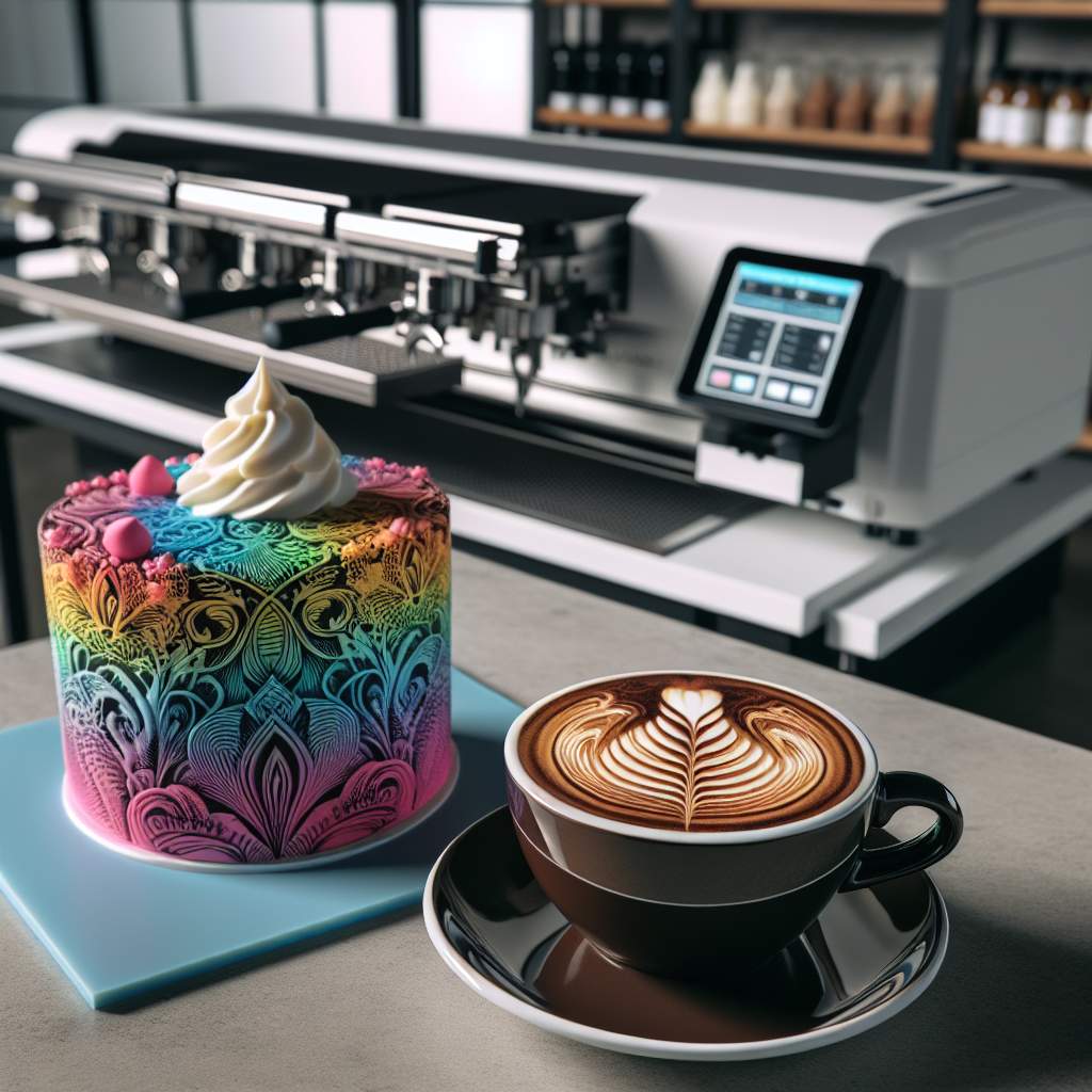 Festivals featuring coffee printer booths for unique drink customization