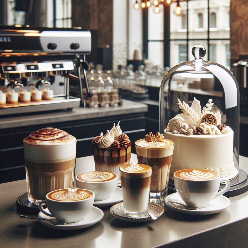 Tech conferences serving logo-printed coffee for brand visibility