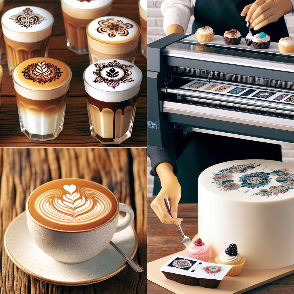 High-end restaurants incorporating coffee art into dessert presentations