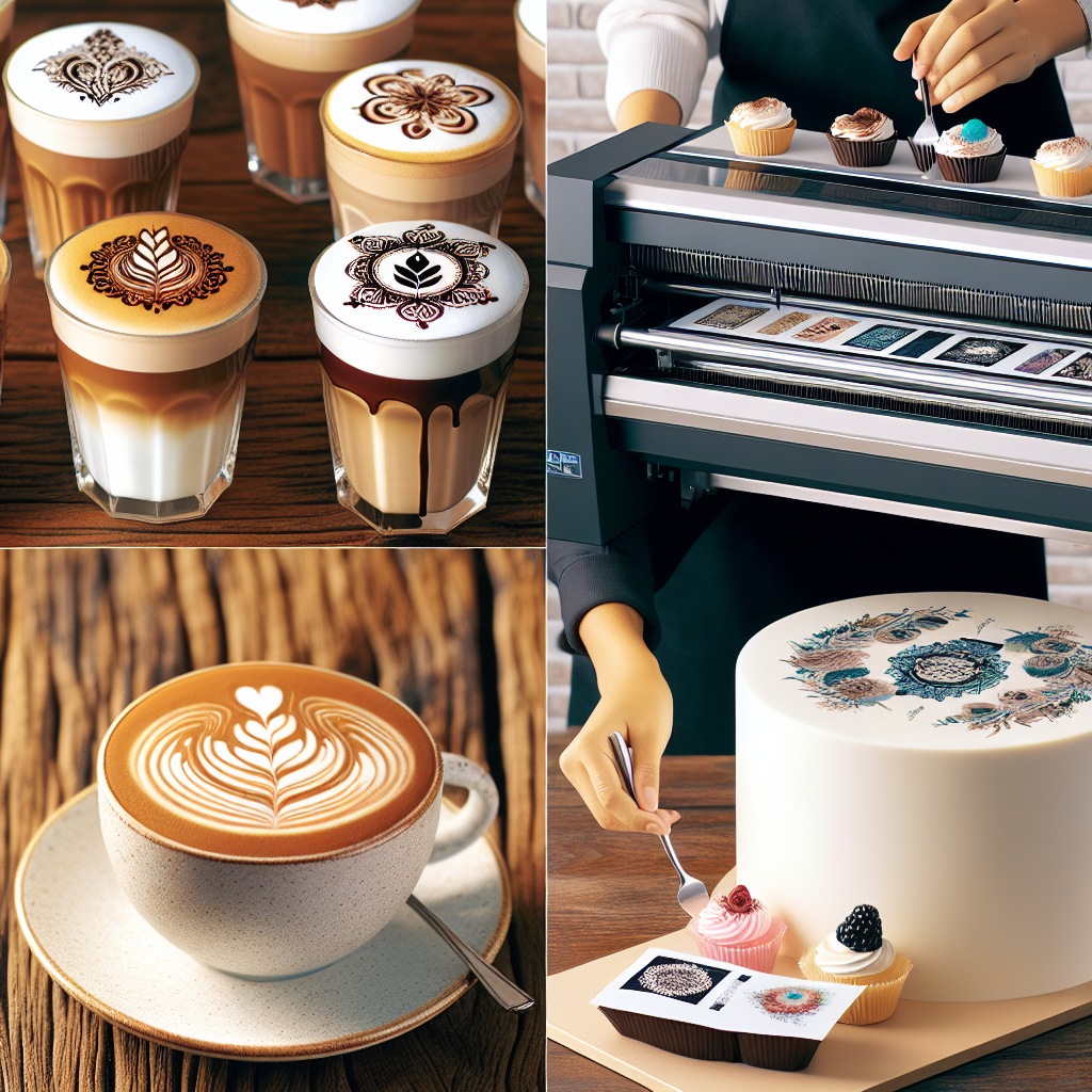 High-end restaurants incorporating coffee art into dessert presentations