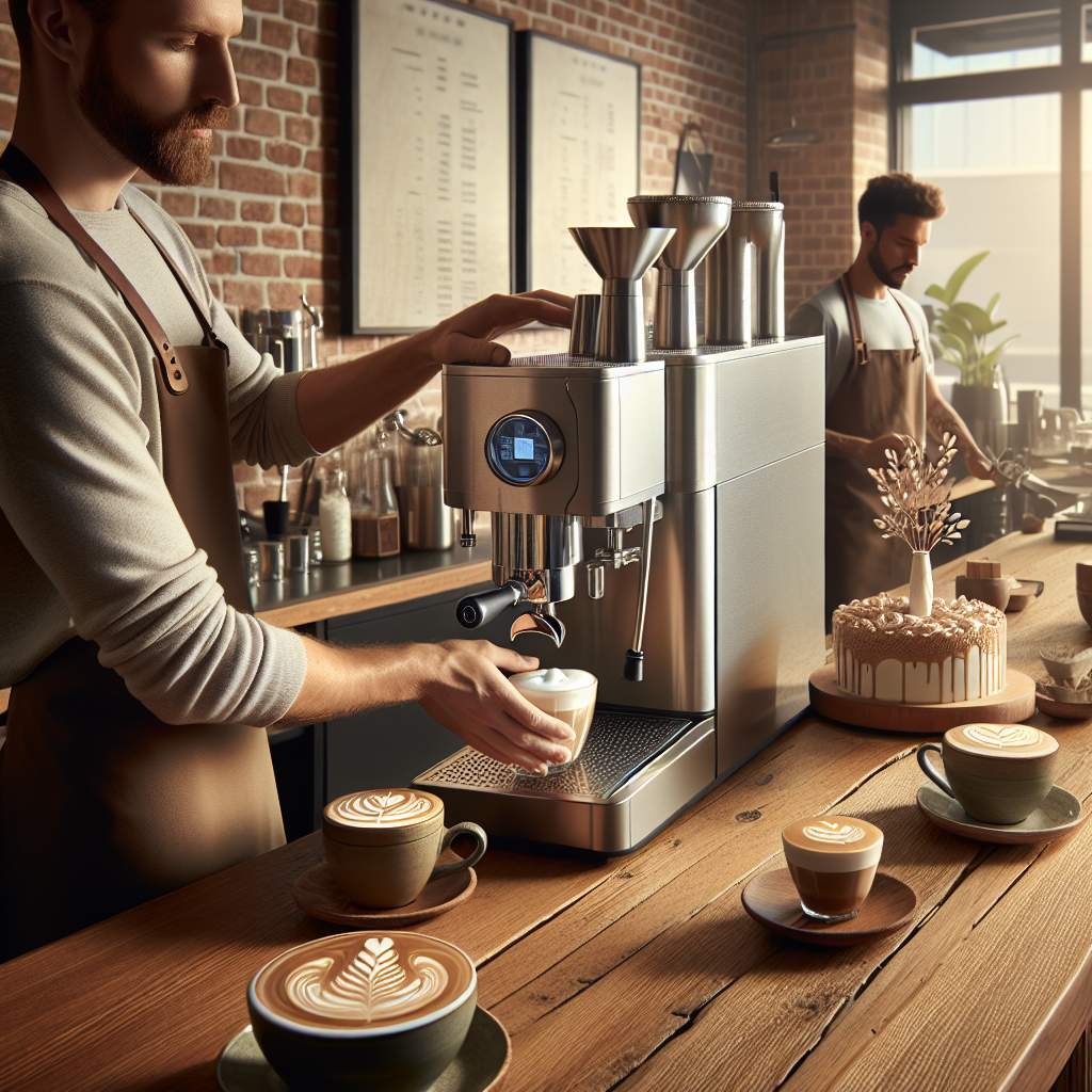 Smart café coffee printer integrates IoT for seamless automated beverage customization