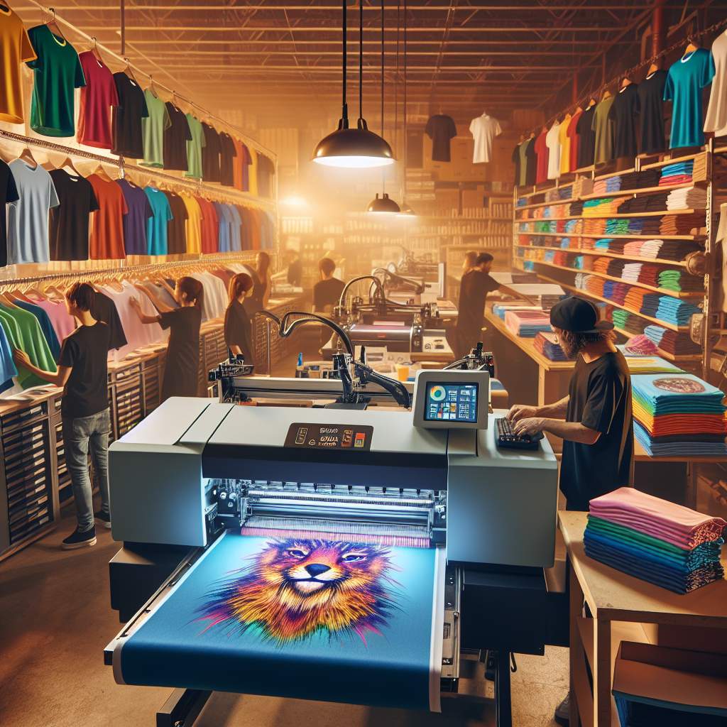 AI-driven RIP software enhancing DTG color accuracy and reducing ink waste