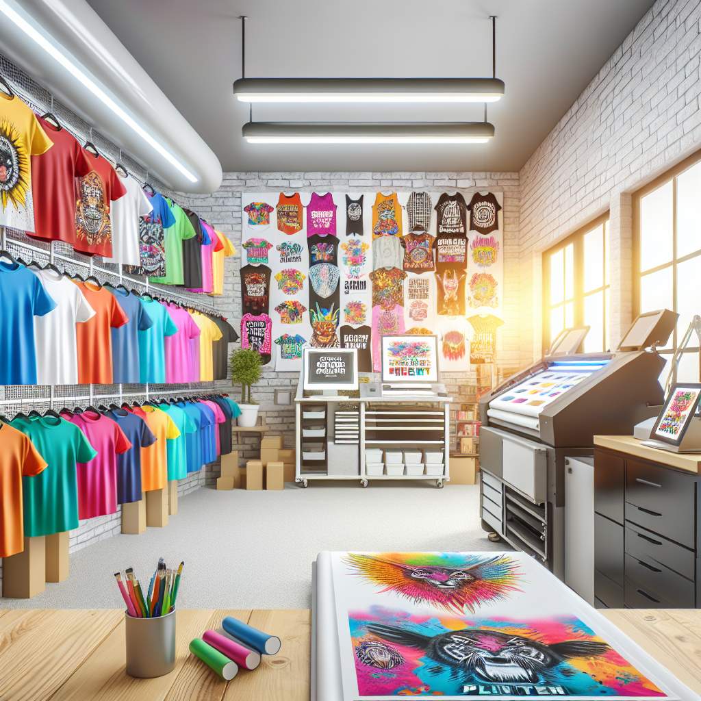 Tourism hubs selling location-themed DTG printed souvenirs to travelers