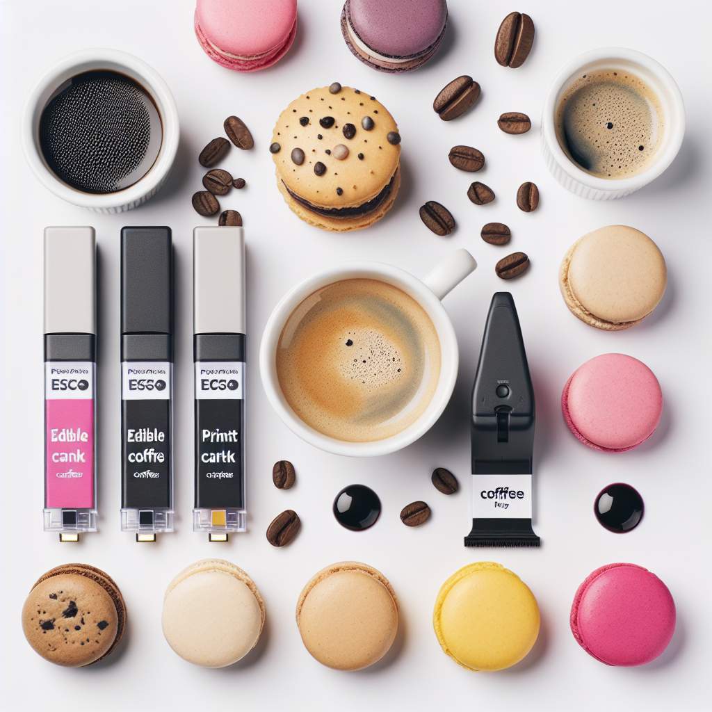 Corporate events serving branded coffee cups with intricate foam artwork