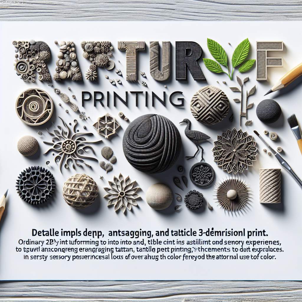Adding Value Beyond Color: The Power of Texture Printing