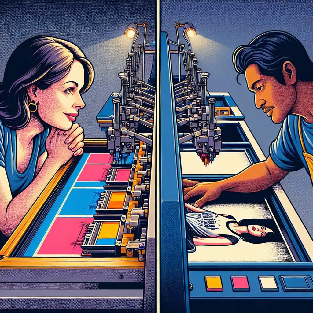 The Real Difference Between Screen Printing T-Shirts and DTG Printing