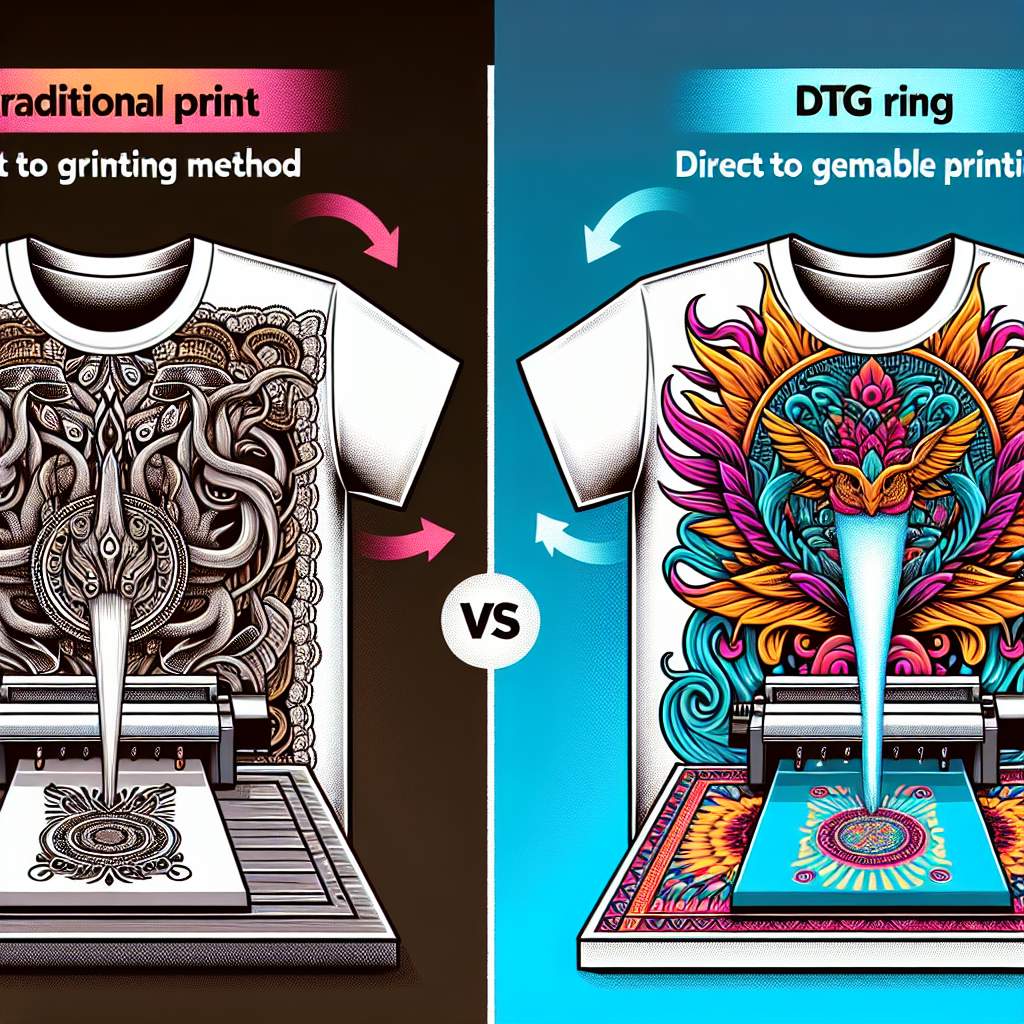 The Pros and Cons of print t shirts vs dtg printing service