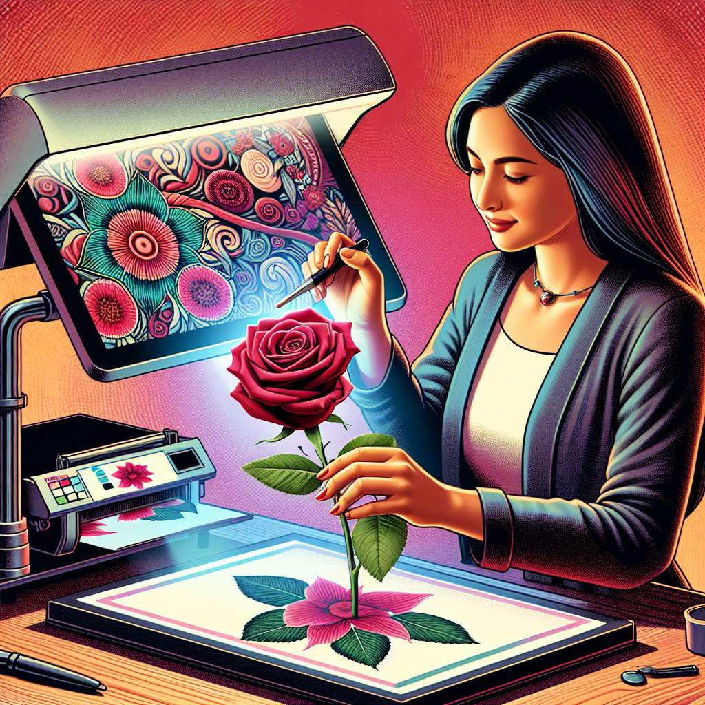 Bringing Personalized Messages to Roses with Flower Printer Creativity