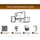 4 Tassen Kaffee Drucker Selfie Foto Lebensmittel Drucker
