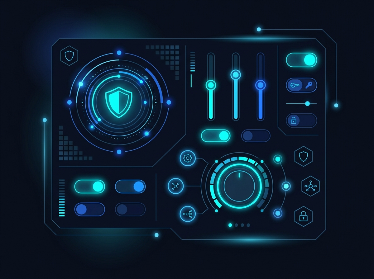 User privacy control console graphic